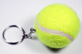 New Design Tennis Ball Key chain Car Key Ring sport chain sliver color Bag pendant KeyChains For Man Women Gift wholesale 17109. 