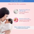 The Moms Co. Waterproof SPF 50+ Natural Mineral Based Baby Sunscreen - for UV-A & UV-B Protection with Pongamia Glabra Seed, Red Raspberry Seed and Organic Carrot Seed Oil - 100ml(FROM INDIA)JEZ. 