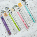 【SkinHorizon】2PCs Kawaii Stationery Panda Cat Cartoon Kids Ruler Schule Cute Desk Accessories School Rule Bear Transparent Ruler School Items. 