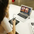 【Local Shipping Fast Delivery】HUION HS64 Digital Graphics Tablets OSU! Drawing Tablet with 8192 Battery-Free Stylus and 4 Express Keys Ideal Use for Distance Education and Wed Conference. 