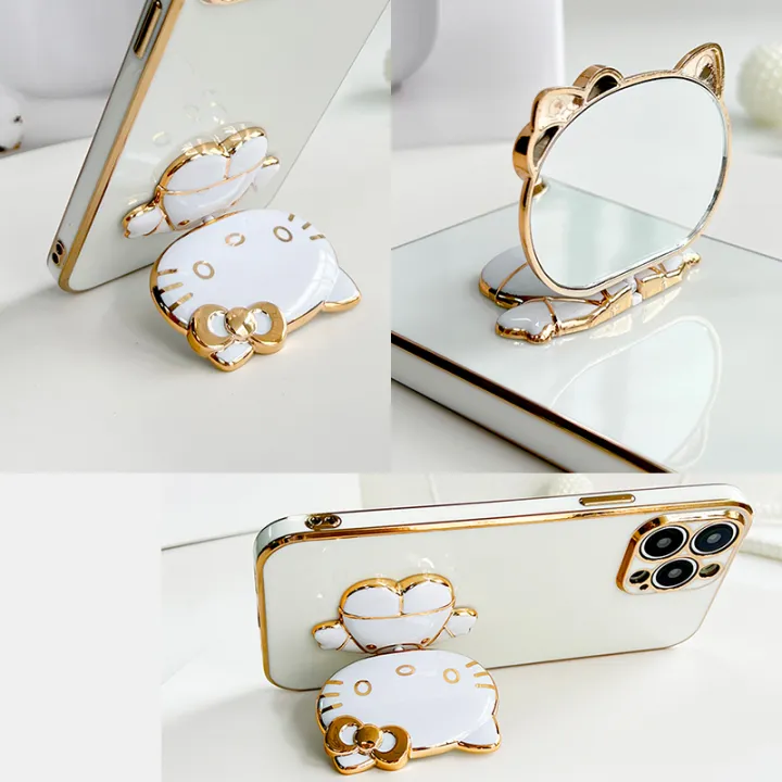 TA%20for%20Realme%203%20Pro%20Back%20Cover%20Hello%20Kitty%20Mirror%20Folding%20Bracket%20Luxury%206D%20Plating%20Case%20Soft%20Silicone%20Square%20Phone%20Case%20for%20Girls%20-%20Image%204