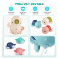 Baby bath toys Little Turtle And Dolphin Swimming Plaything Showering Funny Toys Clockwork Cute Water Gliding Toys Mainan Bayi Mandian. 