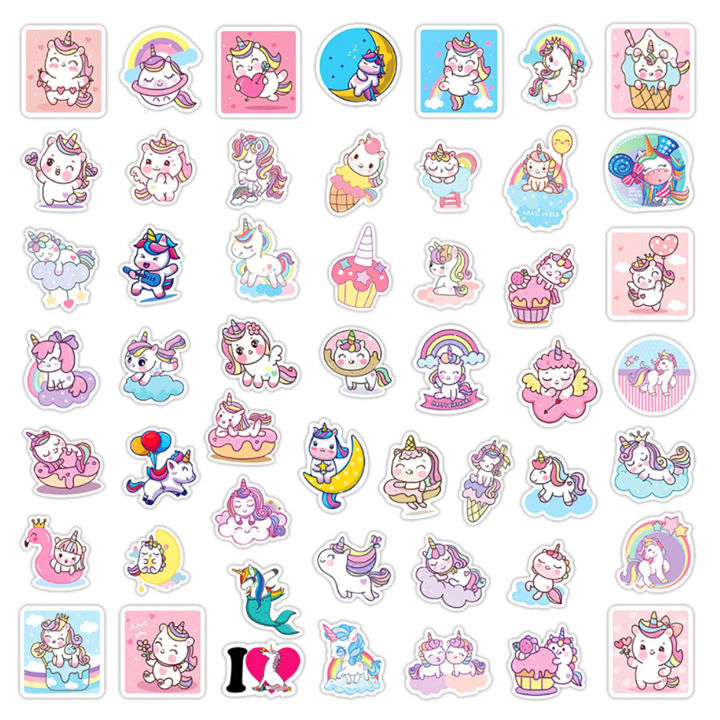 20/40/60pcs%20Unicorn%20Stickers%20Cute%20Rainbow%20Colorful%20Unicorn%20Animal%20Stickers%20for%20Laptop%20Scrapbook%20Journal%20Kids%20Girls%20Boys%20Stickers%20-%20Image%209