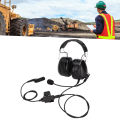 Headphone+U94 PTT 7.1mm Safety Noise Reduction Heavy Duty Headset For Motoro. 