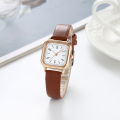 【New Trend】New Foreign Trade Founder Pure Fresh Color Ladies Watch Belt Sweet Girls Watches Quartz Watches for Women Wristwatch PU Leather. 