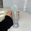 Spoon Kawaii Household Fall Prevention 304 Stainless Steel Baby Children Complementary Food Spoon Tableware Girl Dounp. 