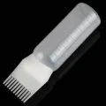 Myyeah 170ml Plastic Hair Dye Shampoo Bottle Applicator with Graduated Brush Dispensing Kit Salon Hair Coloring Dyeing Styling Tools-White. 