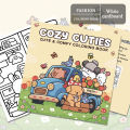 Relaxing and stress-relieving coloring book, explore garden corners, the perfect choice for holiday leisure and entertainment.. 