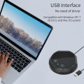 Desktop USB Conference Speakerphone Microphone 361° Omnidirectional Condenser Plug & Play PC Computer Mic. 