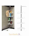 Multi corner shelf 4-layer adjustable rac. 