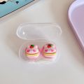 Color Girls Contact Lens Case Cute Cartoon Animal Food Ice Cream Contact Lens Box Colored Lenses Container Box for Party. 