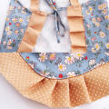 Apron Kitchen Sleeveless Oil Resistant Cute Korean Edition Home Cooking Apron Small Fragmented Flower Apron Household Cover Up. 
