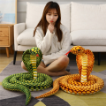 Stuffed Animal Cobra Snake Plush Stuffed Python Cobra Doll Prank Prop Animal Party Decoration Gift High Guality Green. 
