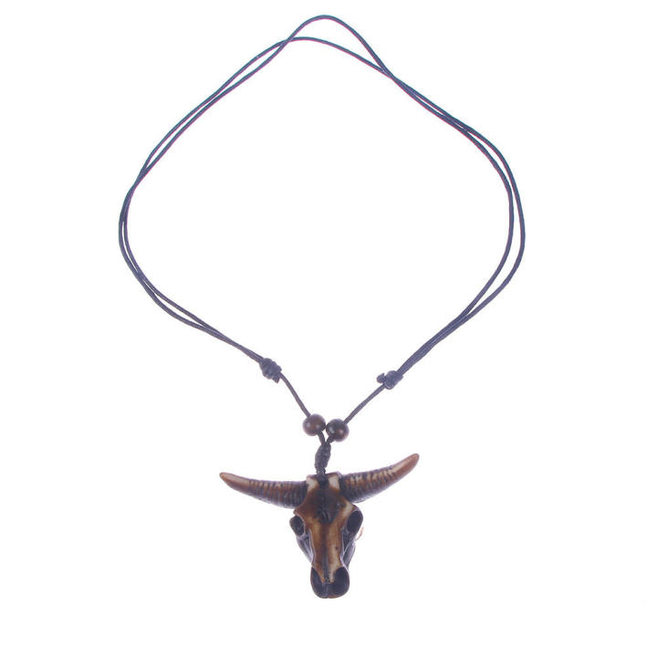 Intricate%20design%20Bull%20skull%20pendant%20necklace%20Unique%20Adjustable%20size%20Handcrafted%20Leather%20jewelry%20%20leather%20Ethnic%20pendant%20for%20Casual%20wear%20Hipster%20fashion%20Festival%20accessory%20Gift%20for%20men%20Western-themed%20-%20Image%206
