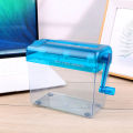 Manual Shredder Strip Cut Paper Shredder Safe Operation with Handle for Office Use for 1 Sheet A6 Paper. 