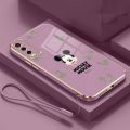 Vivo Y91 Y91C Y95 Y93 Y93s Vivo Y77 Y75 Y55 Y30 5G Y53 V5 V5s Casing Mickey Family Mobile Case Cute Mouse Straight Edge Full Camera Protected Cover. 