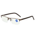 Blue Ray Half-frame Business Eyewear Presbyopic Eyeglasses Unisex Reading Glasses Men Women Metal Rack Spring Legs Anti. 