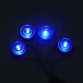 12V Colorful LED Under Car Flashing Light Kit chassis Lights Truck Underglow Lighting Round Lamp Set 8PCS/Set. 