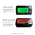 【Miga Plaza】Digital Engine Tach Hour Meter Waterproof Tachometer Gauge Engine RPM LCD Display For Motorcycle Car Boat. 