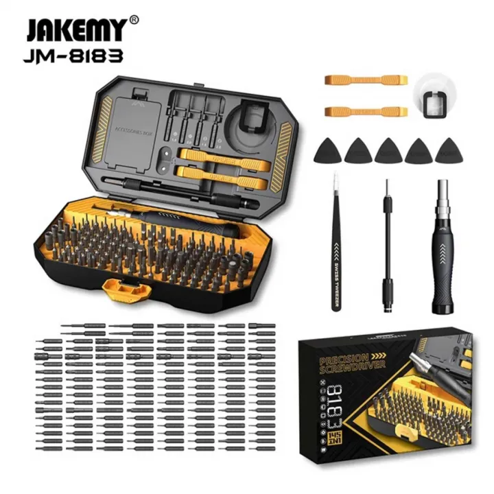 Jakemy Professional 145-in-1 Tool Kit Set (Laptop & Mobile) — 100% ...