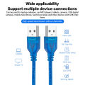 USB A Male To USB Male Dual USB2.0 Superspeed Extension Cable For Radiator Hard Disk Webcom Camera USB Date Transmission Cord A JUE. 