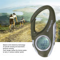 Digital Altimeter Barometer, Hook Type Digital Altimeter ABS Housing Simple Operation for Climbing. 