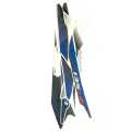 Pulsar 135 Bajaj Byke Set Sticker Decal for Motorcycle Fuel Tank Side Body Part. 