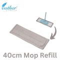 MICROFIBER FLAT MOP WET AND DRY 40CM WITH METAL HANDLE. 