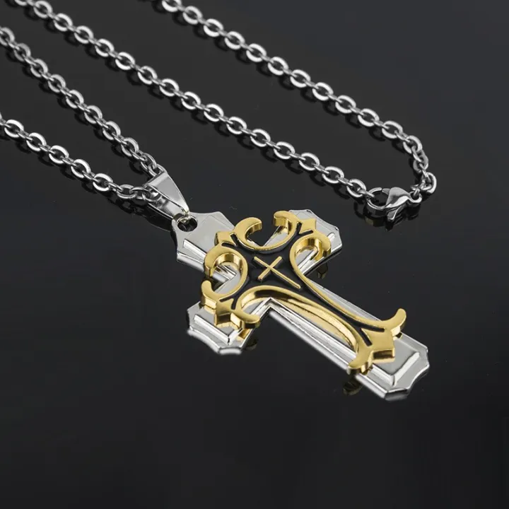 Cross%20Pendant%20Necklaces%20For%20Men%20Women%20Teens%20Punk%20Gothic%20Trendy%20Cross%20Necklace%20-%20Image%202