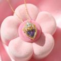 Rapunzel Crown Charm Necklace For Women Girls Gold Plated Princess Crown Necklace Wedding Geek Jewelry Rapunzel Accessories Gift. 