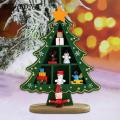 ECHIDNA Christmas Decoration Stunning Visual Effect Xmas Holiday Party Wooden Desktop Xmas Tree. 