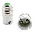 Whiteray Plastic E27 to B22 Screw Base Socket Lamp Holder and Light Bulb Adapter (White). 