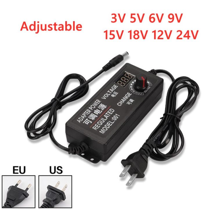 220V To 3V 5V 6V 9V 12V 15V 18V 24V 1A 2A 3A 5A AC DC Adjustable Power Adapter Supply Display Screen Voltage Regulated