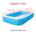305cm INTIME 3 Layer Extra Large Rectangular Inflatable Family Swimming Pool Indoor Outdoor. 