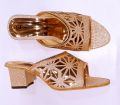Golden Sandlale Laser Heels  Gold - 1513. 