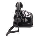 Classic Retro Black Telephone Dialer With Smart Voice Chip For Landline. 