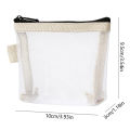 Clear Mesh Portable Mini Coin Bags Purse Line Storage Bag Small Makeup Case Cosmetic Bag. 