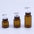 100pcs 1ml/2ml/3ml/5ml Empty Amber Glass Essential Oil Bottle Thin Glass Small Amber Dram Perfume Oil Vials Sample Test Bottle. 