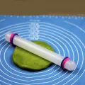Fondant Rolling Pin - White Kitchen Rolled Fondant Tools Silicone Non-stick Rolling Pin Cupcake Decorating Roller Cake Decorating Tools Mini Baking Tools. 