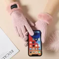 Small Gloves Soft Plus fleece Warm Fleece gloves Double-sided Winter gloves for Outdoor activities Cold weather Youth Winter. 