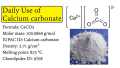 Calcium carbonate powder. 