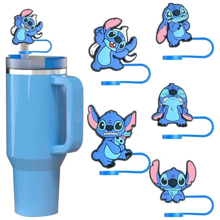 5pcs%20New%20Cartoon%20Stitch%20Straw%20Cover%20Cap%20Cute%208mm%2010mm%20Straw%20Tip%20Covers%20Funny%20Tumbler%20Accessories%20Straw%20Topper%20for%20Stanley%20Cup%2030%2040%20Oz%20-%20Image%208