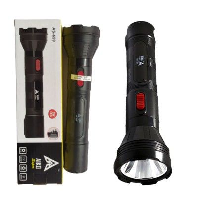 Aiko Super As 659 Led Torch Rechargeable Flashlight Light Lamp Lantern