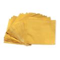 100 pcs DIY Metal Embossing Decoration Gilded Tin Food Baking Wrapping Paper Package Paper Candy Chocolate Aluminum Foil. 