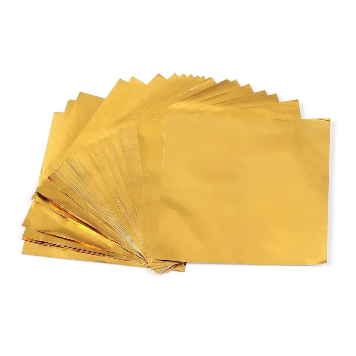 100%20pcs%20DIY%20Metal%20Embossing%20Decoration%20Gilded%20Tin%20Food%20Baking%20Wrapping%20Paper%20Package%20Paper%20Candy%20Chocolate%20Aluminum%20Foil%20-%20Image%204