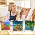 Enigma- Solid Pine Wood Easel Adjustable Wooden Easel Stand for Painting Canvases Smooth Edge Versatile Art Display Tripod Stand Ideal for Artists Professional Artist Easel. 