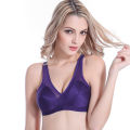 Summer Thin Sponge Bra Women's Vest-Style Glossy Cover Beauty Back Breathable Seamless Underwear Sports Bra. 