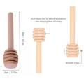 10Pcs Mini Wooden Honey Stick Honey Spoon Honeycomb Stick Honey Stirrer Honey Stirrer Pot Coffee Milk Tea Safe Stirrer. 