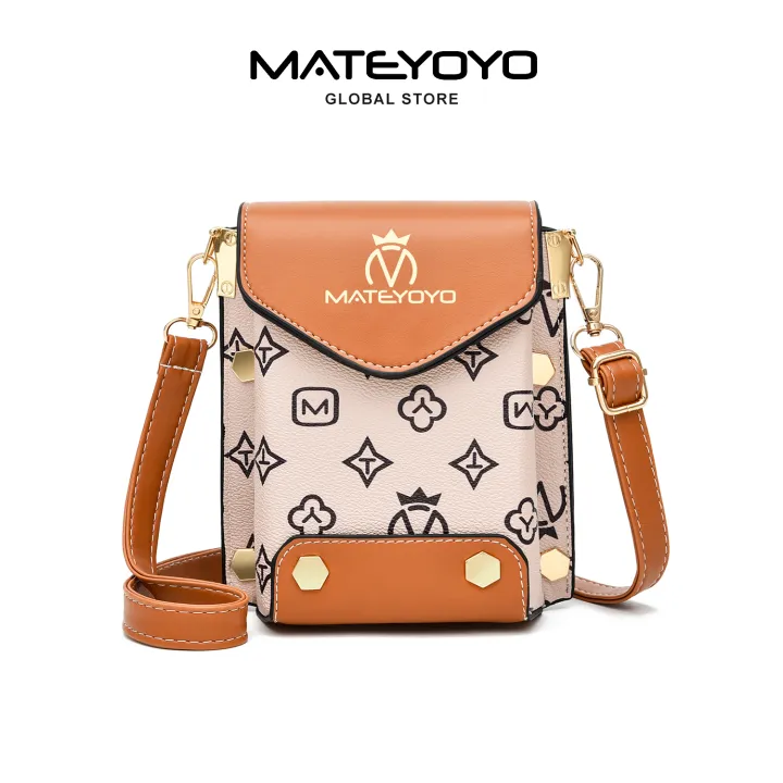 MATEYOYO Women Shoulder Bags Long Clutches Cross Body Bags Korean Style Ladies Phone Pouch Casual Crossbody Mobile Phone Wallets Mini Fashion Shoulder Bag Water Resistant Sling Bag