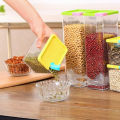 6Pcs Transparent Plastic Storage Box Container Spice and Food Container. 